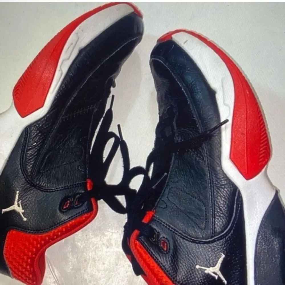 Air Jordan Black and Red Sneakers Size 12 US